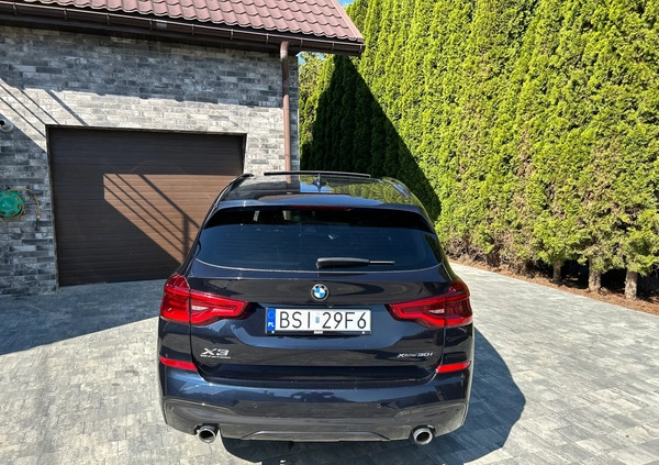 BMW X3 cena 155000 przebieg: 53000, rok produkcji 2021 z Siemiatycze małe 407